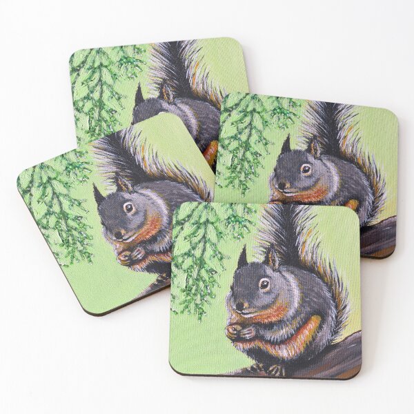 Item preview, Douglas Squirrel Painting designed and sold by Art by Kirsten Sneath.