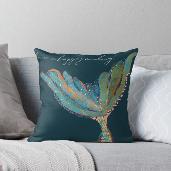 Item preview, Every Tail Should Have a Happy Ending - Hand Drawn Mermaid Tail Art designed and sold by Julia  Ward.