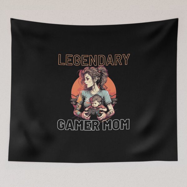 Item preview, Legendary Gamer Mom, Gaming Girl and Baby Boy design, Birthday Gift for Gaming Mama designed and sold by barretp27.