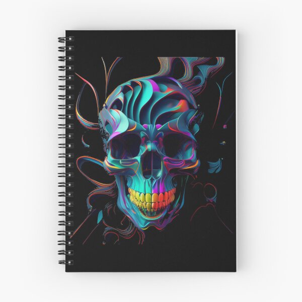 Item preview, Psychedelic Dark Skull Art, Trippy colorful art design designed and sold by barretp27.