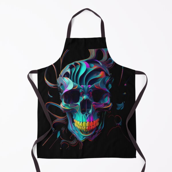 Item preview, Psychedelic Dark Skull Art, Trippy colorful art design designed and sold by barretp27.