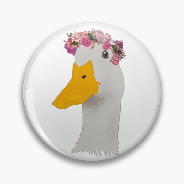 Item preview, Duck in a Flower Crown designed and sold by t-glass.