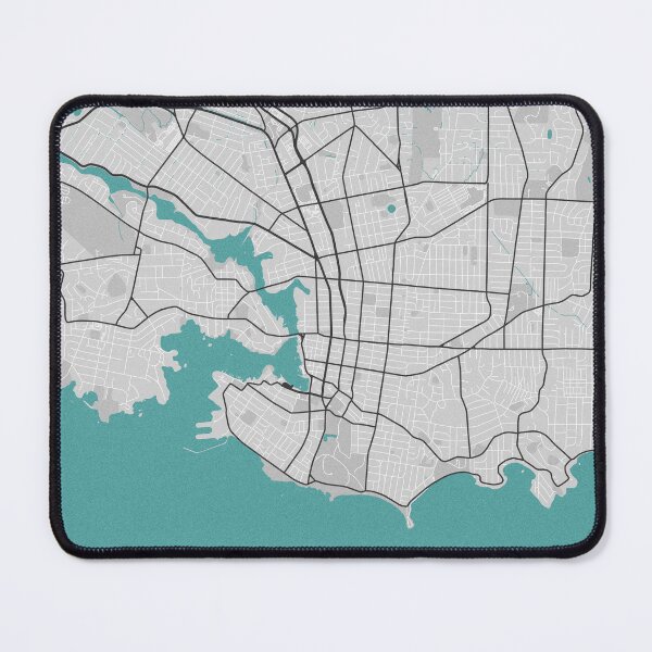 Item preview, Victoria BC Canada Map - Minimal Style w/ Roads designed and sold by wxnw-designs.