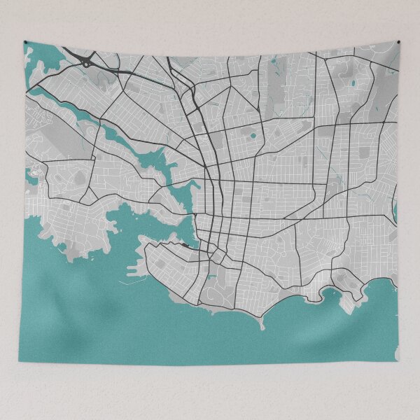 Item preview, Victoria BC Canada Map - Minimal Style w/ Roads designed and sold by wxnw-designs.