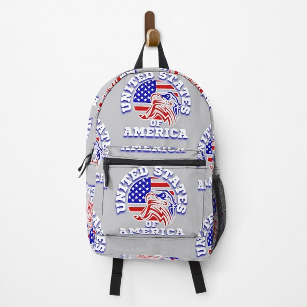 Item preview, UNITED STATES OF AMERICA with an American Flag and Patriotic Eagle. designed and sold by AmericaFreedom.