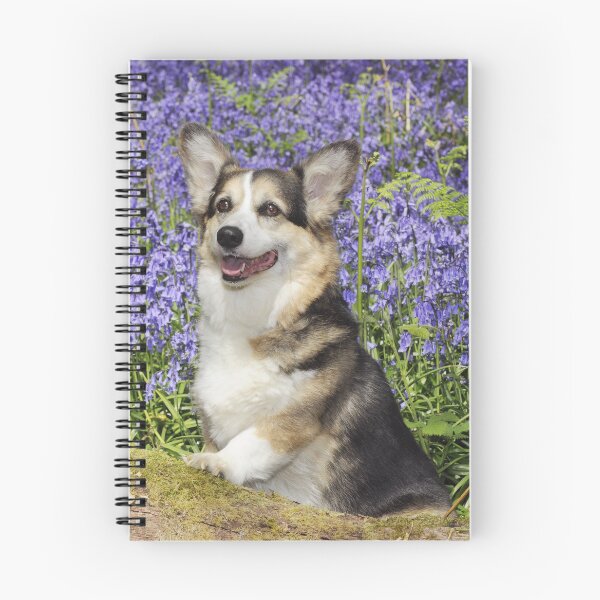 Item preview, Pembroke Welsh Corgi in a Field of Purple Flowers  designed and sold by ScienceSource.
