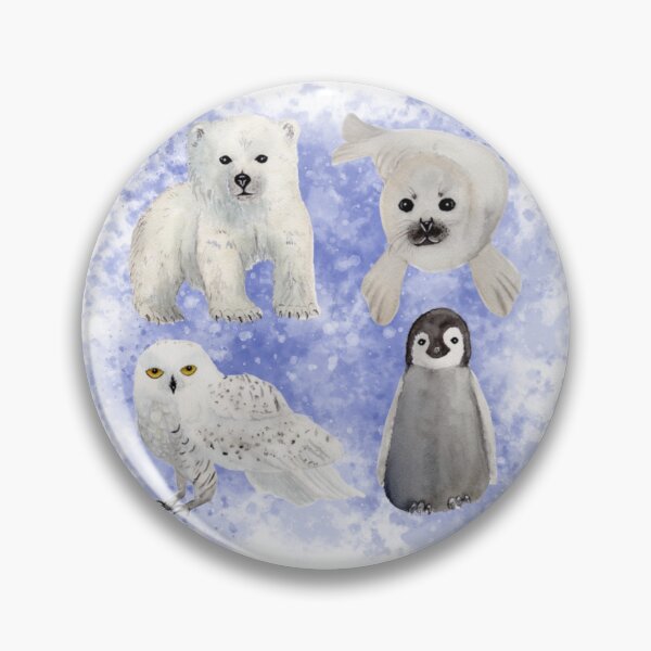 Item preview, Cute Watercolor Baby Arctic Animals Painting designed and sold by kjacunski.