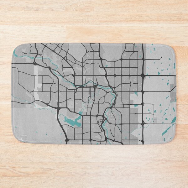 Item preview, Calgary Alberta Canada Map - Minimal Style w/ Roads designed and sold by wxnw-designs.