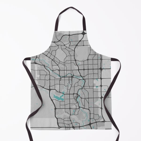 Item preview, Calgary Alberta Canada Map - Minimal Style w/ Roads designed and sold by wxnw-designs.
