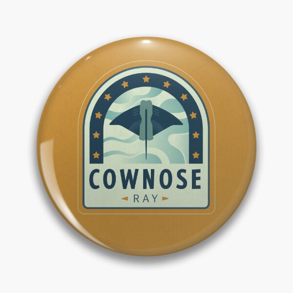 Item preview, Cownose Ray Badge designed and sold by Erin Pascal Designs.