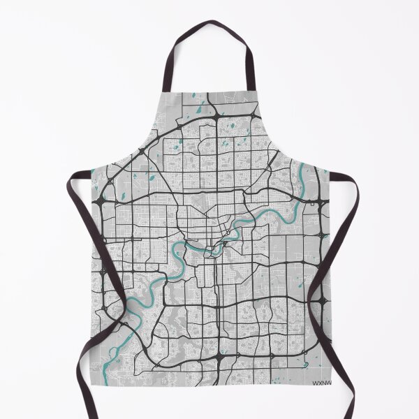 Item preview, Edmonton Alberta Canada Map - Minimal Style w/ Roads designed and sold by wxnw-designs.