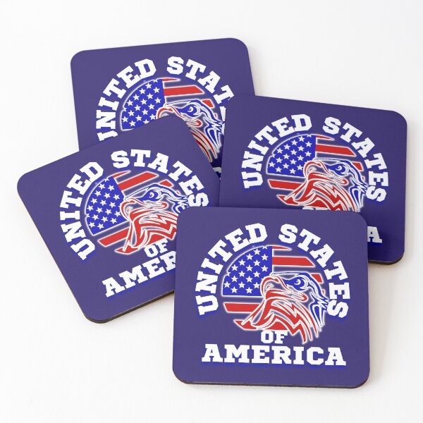 Item preview, UNITED STATES OF AMERICA with an American Flag and Patriotic Eagle. designed and sold by AmericaFreedom.