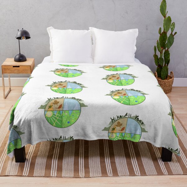 Item preview, “Hike all year” mountains with seasons designed and sold by CreationsByBear.