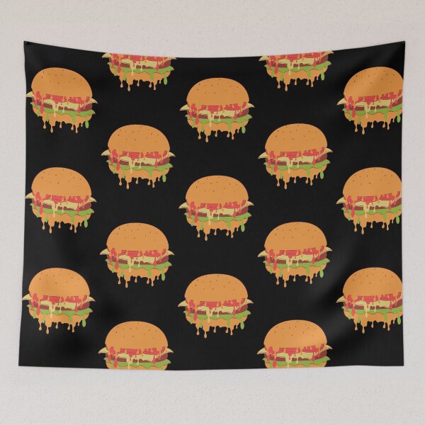 Item preview, Melted Burger designed and sold by ChickyCrochetCo.