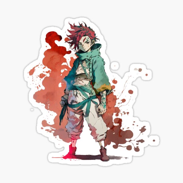 Demon Slayer Kimetsu No Yaiba Tanjiro Kamado JDM Anime Sticker Water Breath