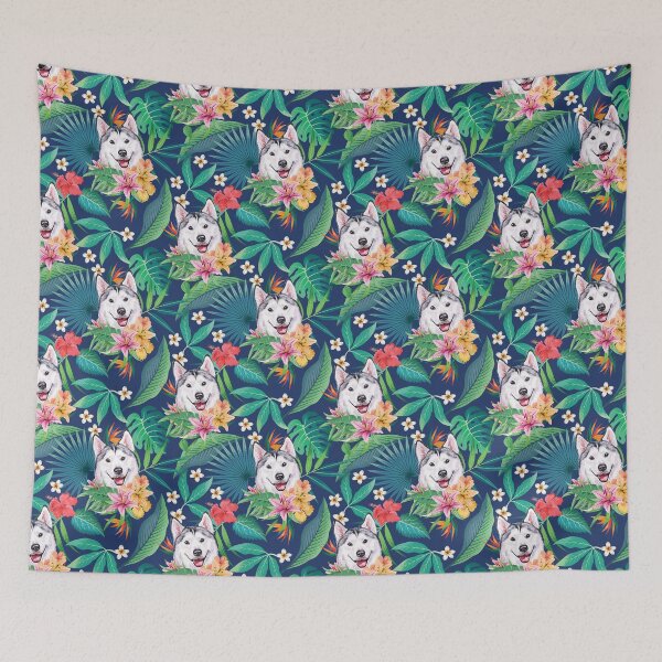 Item preview, Tropical Siberian Husky 7 designed and sold by lulupetart.