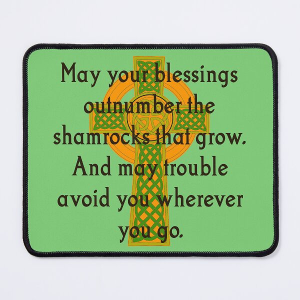 Item preview, May Your Blessings Outnumber - Irish Quote  designed and sold by CrankyOldDude.