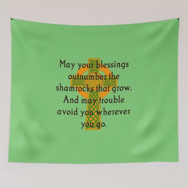 Item preview, May Your Blessings Outnumber - Irish Quote  designed and sold by CrankyOldDude.
