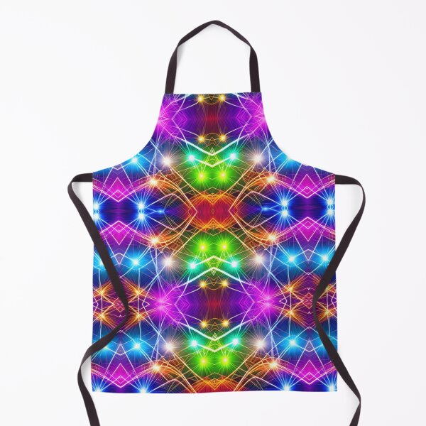 Aperçu de l'œuvre Arc-en-ciel électrique : une explosion de couleurs vives au néon créée et vendue par TrippyTextiles.