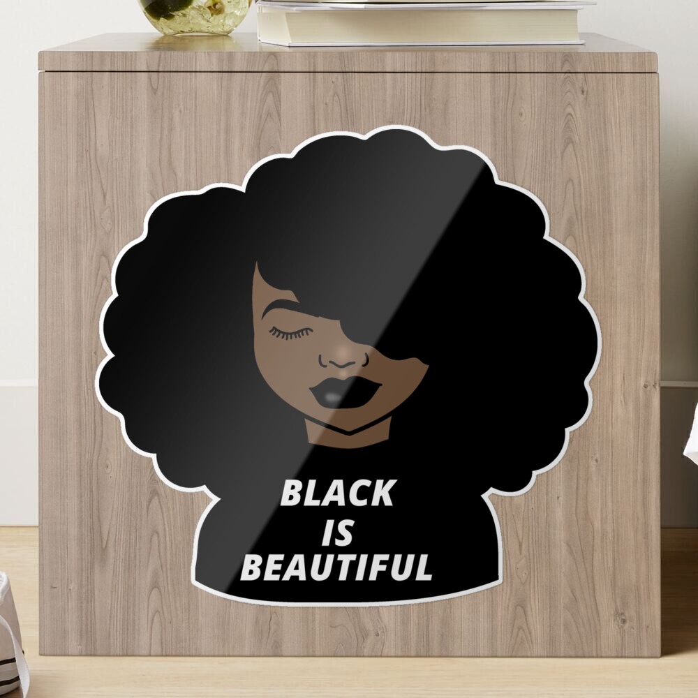 Melanin Poppin Black Girl Magic Women Girls' Sticker