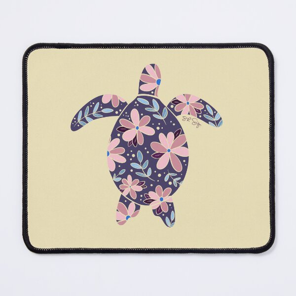 Item preview, Floral Sea Turtle - muted colors designed and sold by srsig designs.