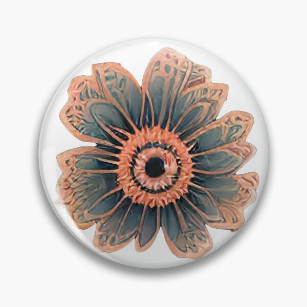 Item preview, Dainty Peach and Light Blue Flower designed and sold by TheJadeCat.