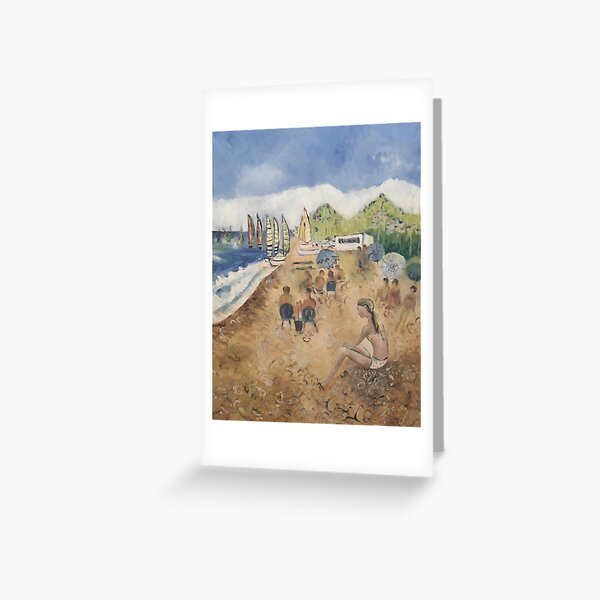 Le Plage A La Bocca Greeting Card