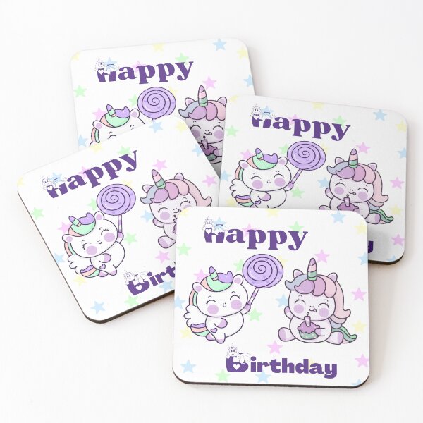 Item preview, Happy Birthday from the Unicorns designed and sold by India2022.
