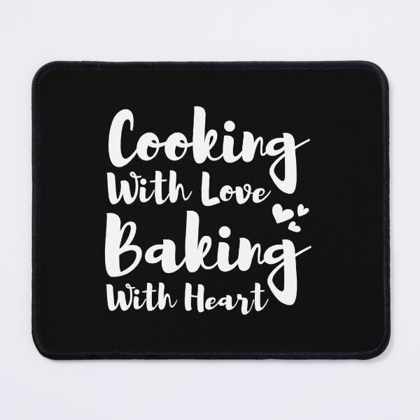 Item preview, Cooking with love Baking with heart baker chef gift designed and sold by MouDantArts.
