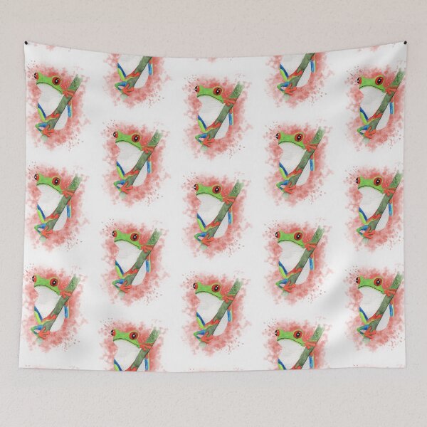 Item preview, Red Eyed Tree Frog Watercolor Art designed and sold by kjacunski.