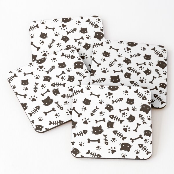 Item preview, Cats and Fish Bones designed and sold by storyboxdesigns.