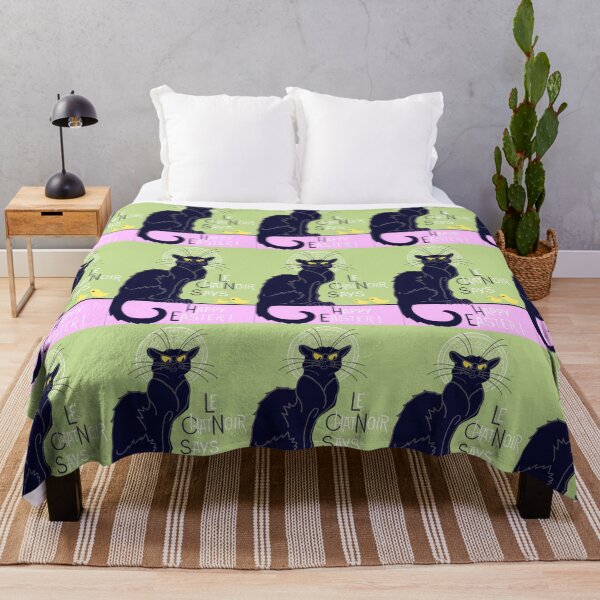 Item preview, Le Chat Noir says Happy Easter designed and sold by QuirkyCatz.