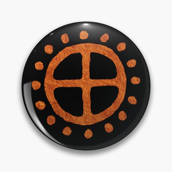 Item preview, Paleolithic Sun Symbol 5 Redstone Sun Wheel designed and sold by Symbologee.