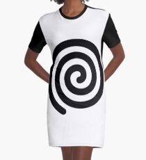 Spiral, helix, scroll, loop, volute, spire, #Spiral, #helix, #scroll, #loop, #volute, #spire  Graphic T-Shirt Dress