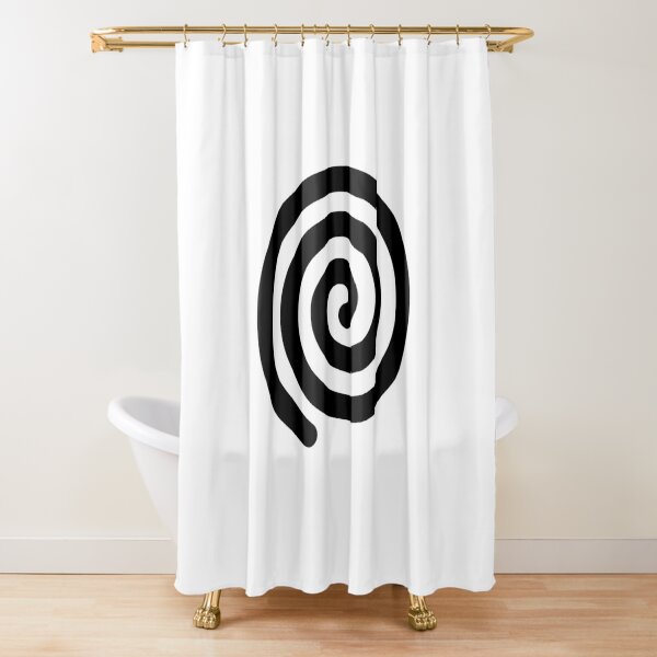 Spiral, helix, scroll, loop, volute, spire, #Spiral, #helix, #scroll, #loop, #volute, #spire  Shower Curtain