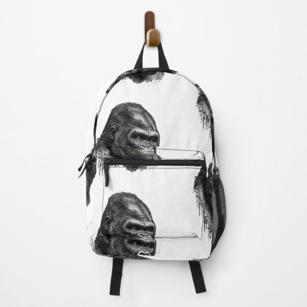 Item preview, Mountain Gorilla Head Drawing Black and White designed and sold by Brockinator.