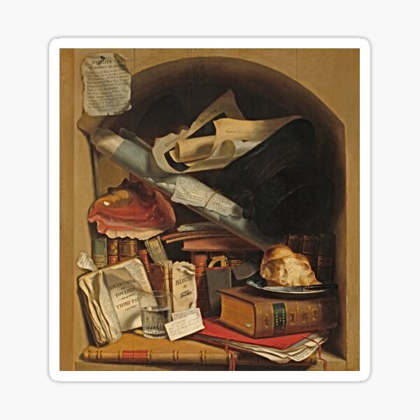 Item preview, Poor Artist's Cupboard Painting c. 1815 - Truly a Tale As Old as Time  designed and sold by MAIMIAM.