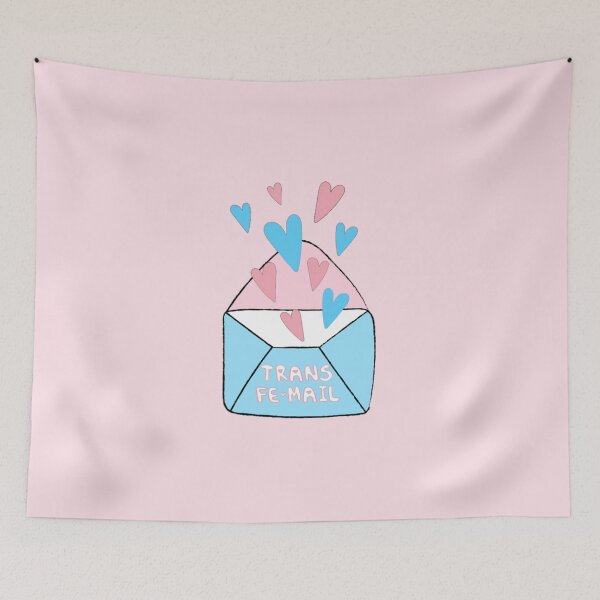 Item preview, Trans FeMail MTF Transgender Pride Pun designed and sold by everything4eva.