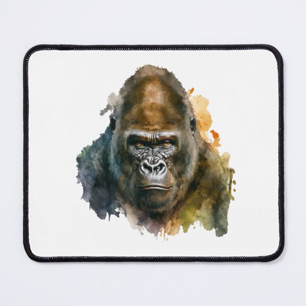 Item preview, Mountain Gorilla Head Watercolor art designed and sold by Brockinator.