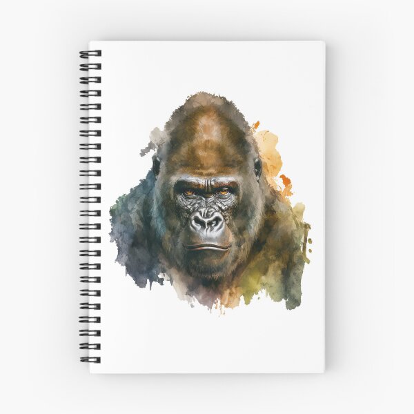 Item preview, Mountain Gorilla Head Watercolor art designed and sold by Brockinator.