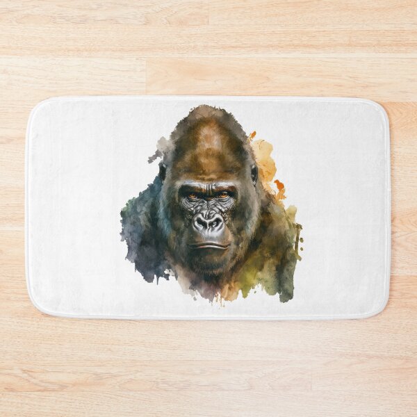 Item preview, Mountain Gorilla Head Watercolor art designed and sold by Brockinator.