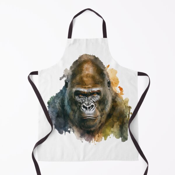 Item preview, Mountain Gorilla Head Watercolor art designed and sold by Brockinator.