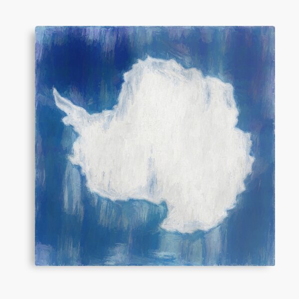 Antarctica Flag Reworked No. 1, Series 2 Metal Print