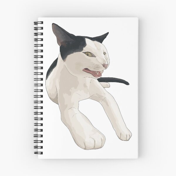 Item preview, Smiling Black and White Cat designed and sold by CreationsByBear.