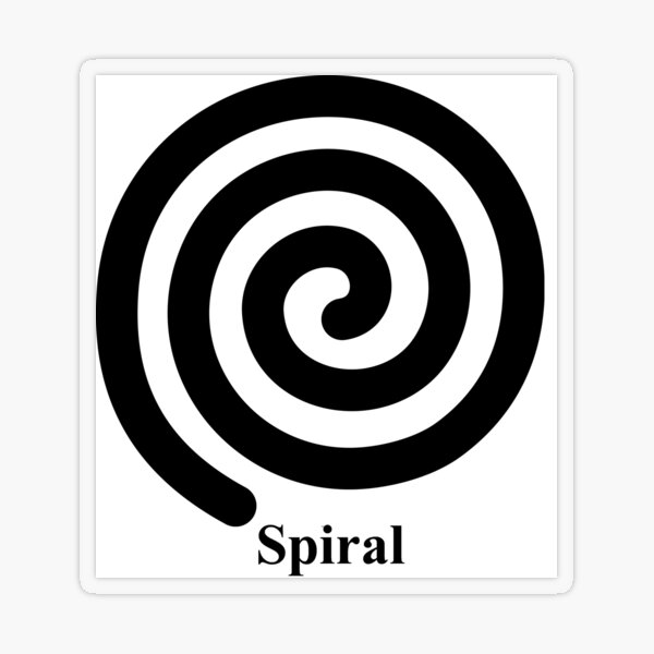 Spiral 2 Transparent Sticker