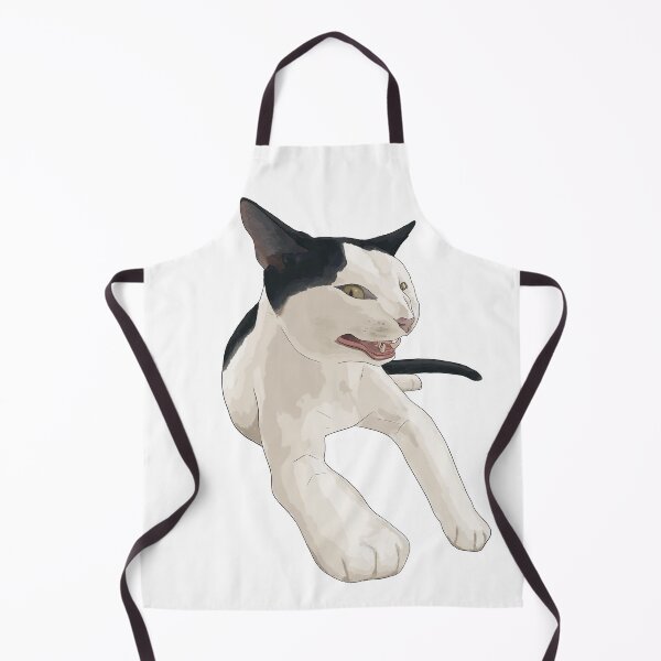 Item preview, Smiling Black and White Cat designed and sold by CreationsByBear.