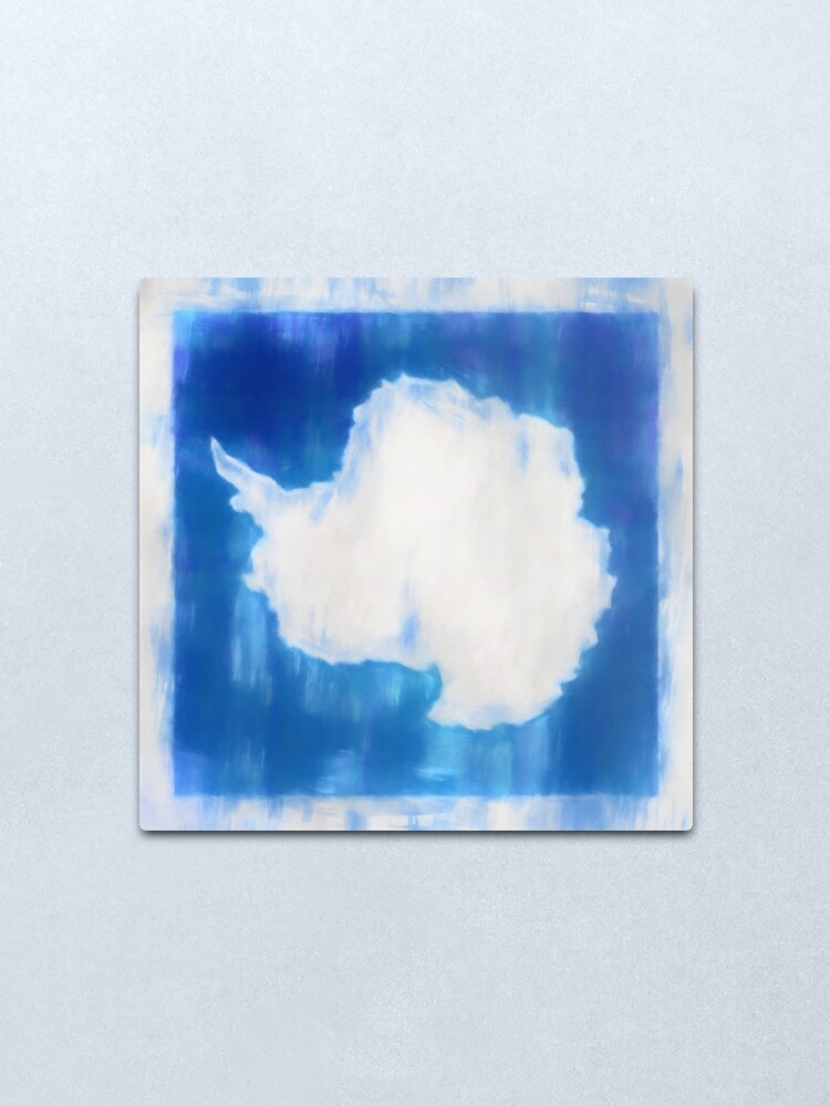 Alternate view of Antarctica Flag Reworked No. 2, Series 1 Metal Print