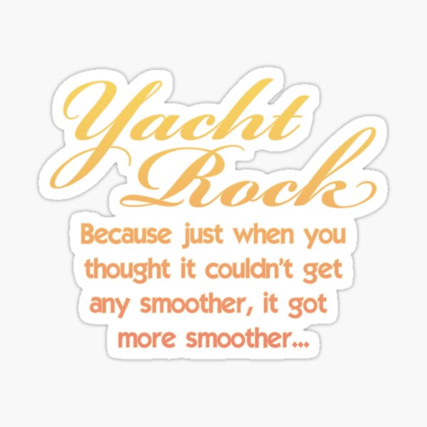 Yacht Rock Music Graphic Sticker