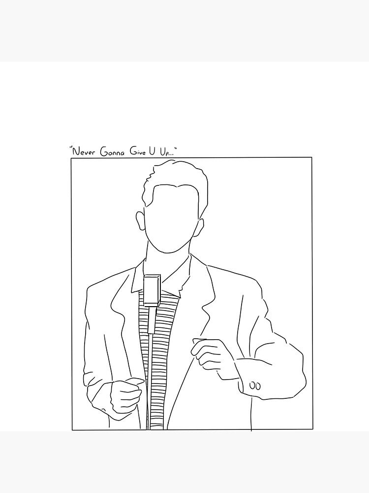 Rickroll (Drawn with Rickrolls) | Sticker