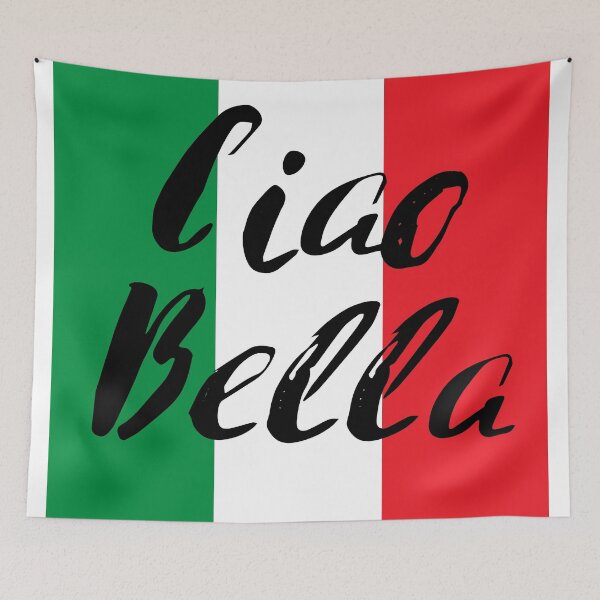 Artikelvorschau, Ciao Bella auf italienischer Flagge entworfen und verkauft von DavidMay.